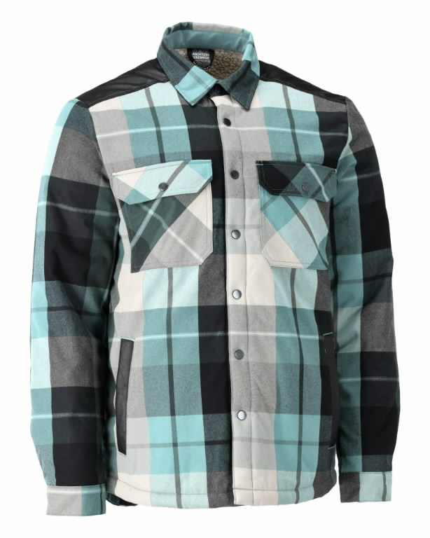 Flannel jacket pile lining 23104 Customized, green XL