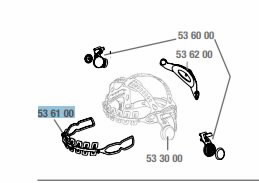 3M Speedglas 9100 galvos dirželio priekinė dalis 9100, Speedglas 3M
