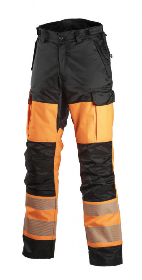 Winter Safety Trousers 6157R hi-vis CL1, black/orange 44