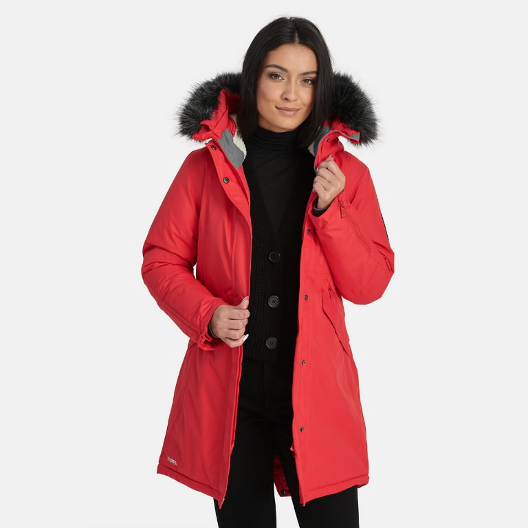 Žieminė striukė parka Vivian, moteriška, raudona XL 3.