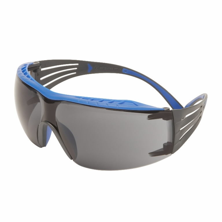 Protective eyewear, browgard, Scotchgard Anti-fog, grey lens SF402XSGAF-BLU, 3M