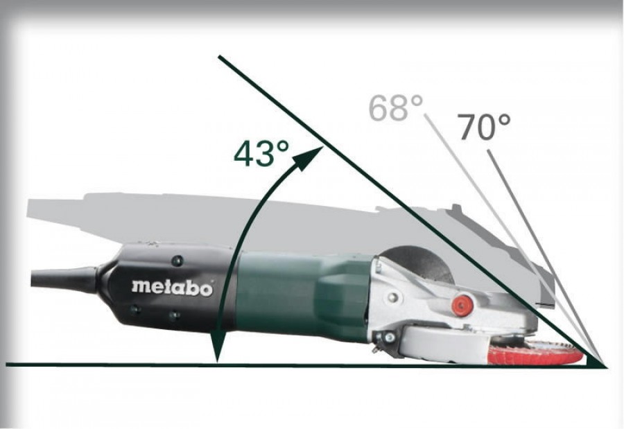 Flathead angle grinder WEF 9125, Metabo Angle Grinders Ø 100150 mm