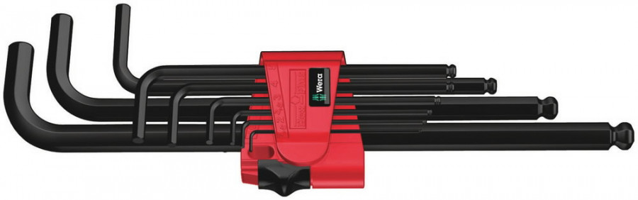 L-kuuskant komplekt 950PKL/9BM pikad, palliga, Wera