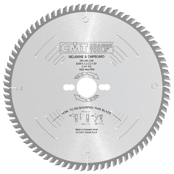 Pjovimo diskas laminatinei plokštei 160x2,2/30mm Z48 a10° bTCG