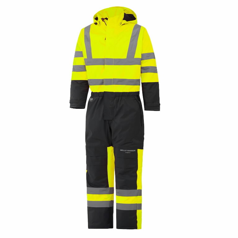 yellow work overalls