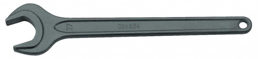 894 13 mm raktas vienu atviru galu, juodas 