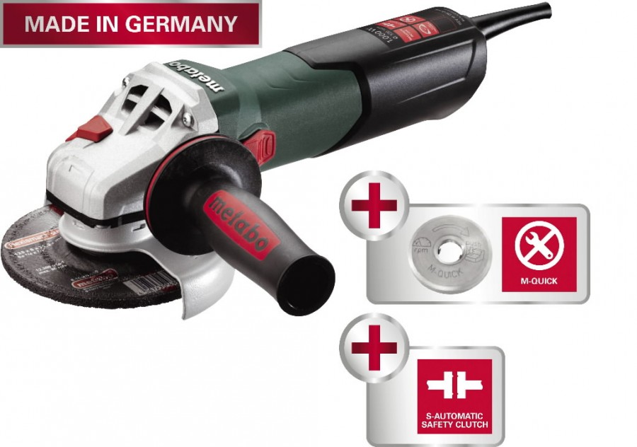 Angle grinder WEV 10125 Quick, Metabo Angle Grinders Ø 100150 mm
