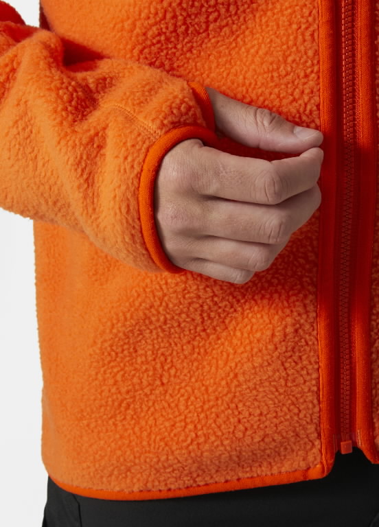 Džemperis fleece Heritage Pile, su gobtuvu, oranžinė M 3.