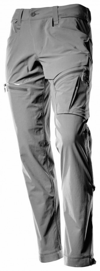 Trousers Customized strech 22058, women, grey 82C34