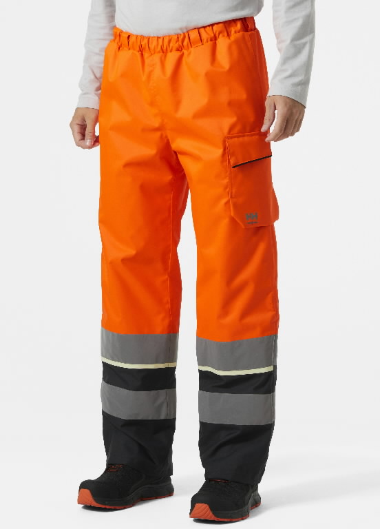 Winter pants Uc-me hi-viz, CL2, orange/black M 5.