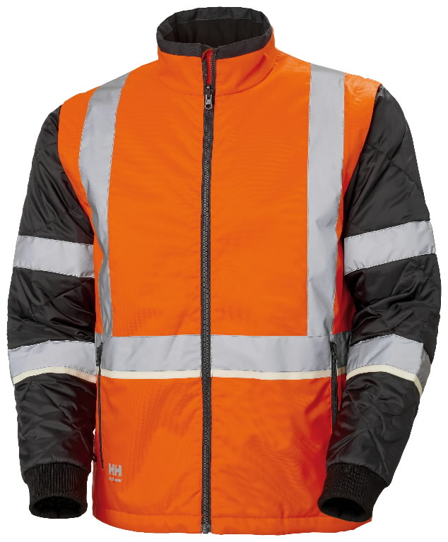 Jacket padding vest Uc-Me zip in, hi-viz CL2, orange-black 4XL