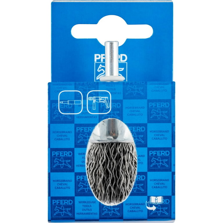 End brush PBU Steel 20x20/6mm 0,5mm, Pferd
