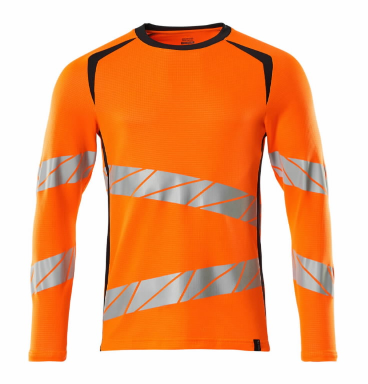 T-shirt Accelerate Safe, long sleev, hi-vis CL2, orange S