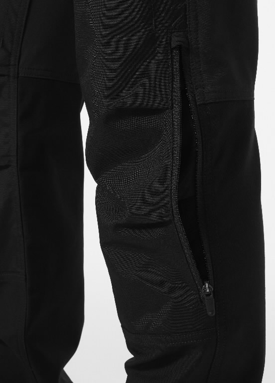 Work pants w hanging pockets Luna 4X stretch women, black C36 3.