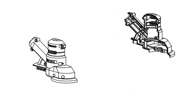 Left/Right Housing WG183E, WG183E.9, Worx