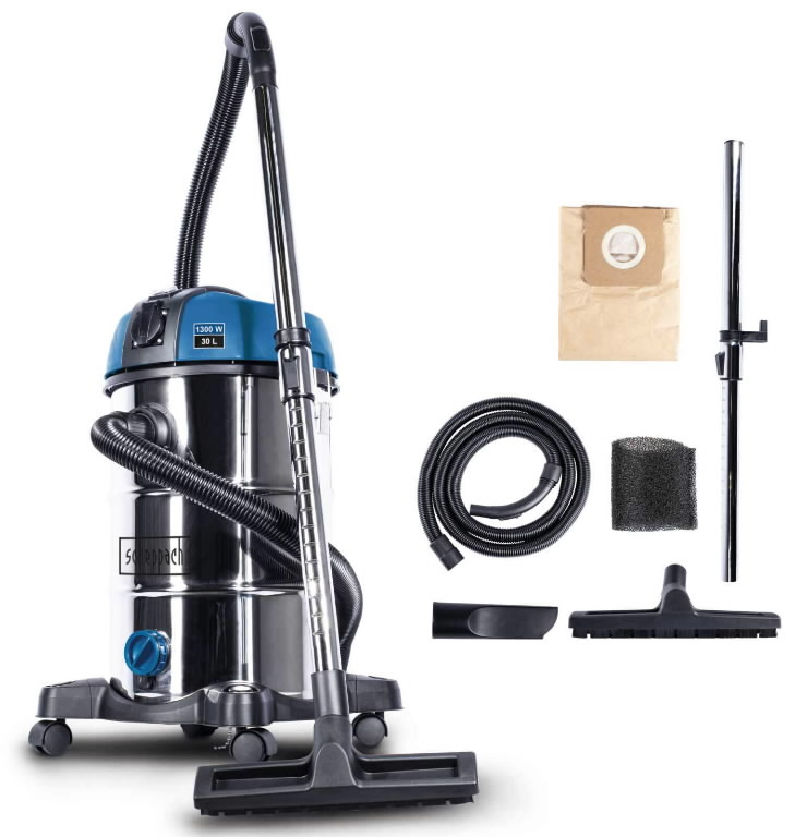 Wet & dry vacuum cleaner NTS30Premium, blower function, Scheppach