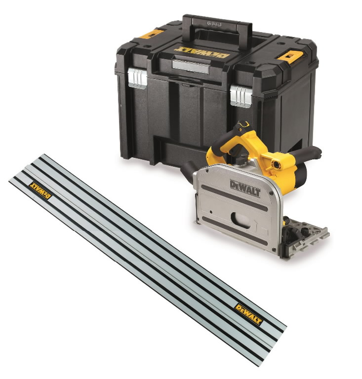 Įgilinamas diskinis pjūklas DWS520KTR +  liniuotė 150 mm, DeWalt