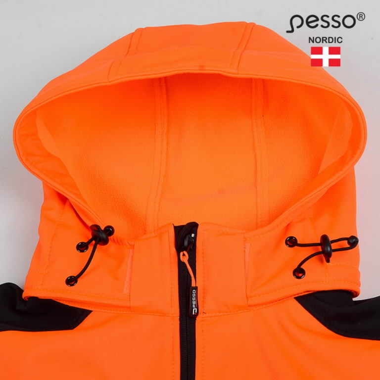 Striukė softshell Palermo oranžinė/juoda 3XL, Pesso 3.