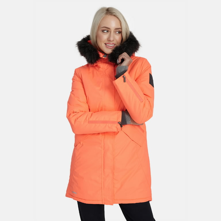 Žieminė striukė parka Vivian, moteriška, oranzine 2XL