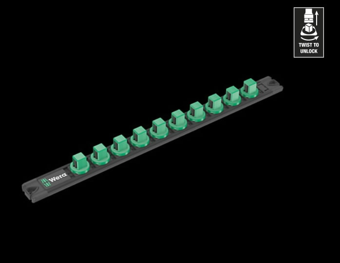 9602 Magnetic socket rail, 1/2", empty  2.