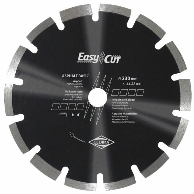 Diamond cutting disc Asphalt Basic 230x2,4/25,4mm, Cedima