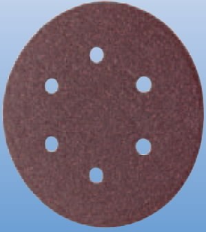 Шлифовальный диск на липучке Velcro 6 отверстий 150mm P100, PFERD 3.