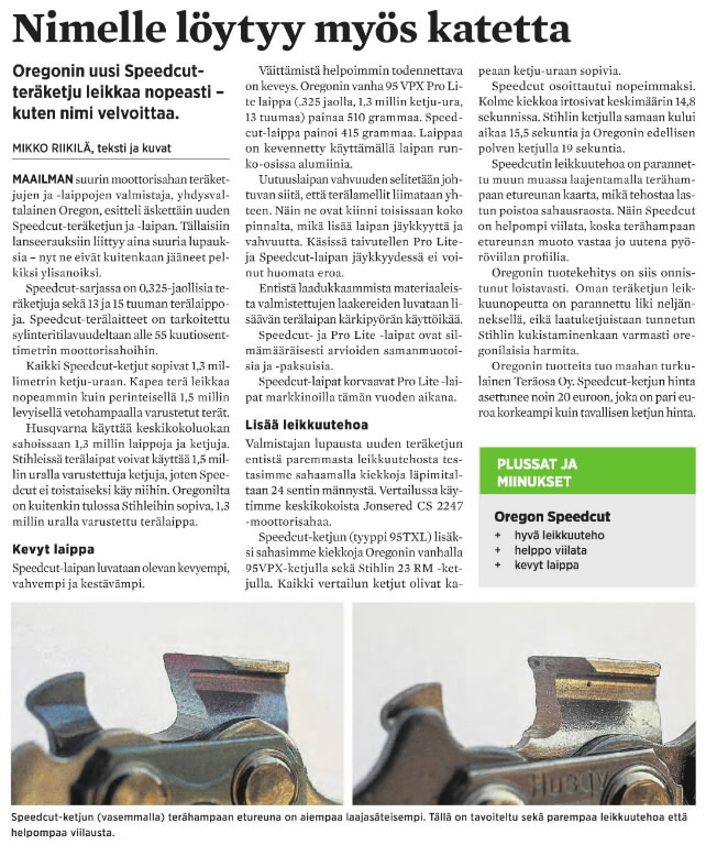 Teräketju Oregon Speedcut .325" 1,3mm - Teräketju mittatilauksesta - 95TXL100R - 2