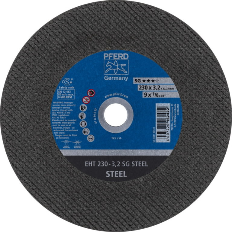 Cut-off wheel SG Steel 230x3,2/22,23mm 1