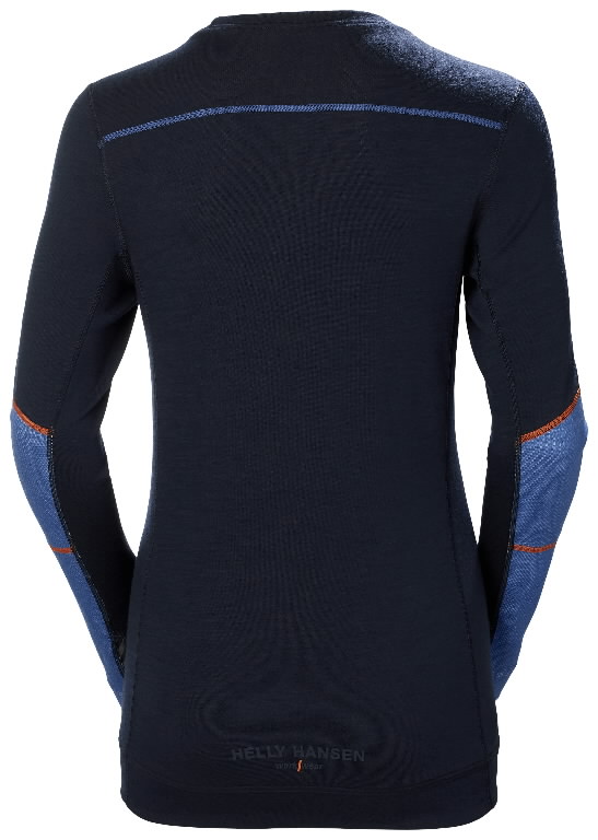 Apatiniai marškinėliai LIFA MERINO CREWNECK, moteriški,  mėlyna XS 2.