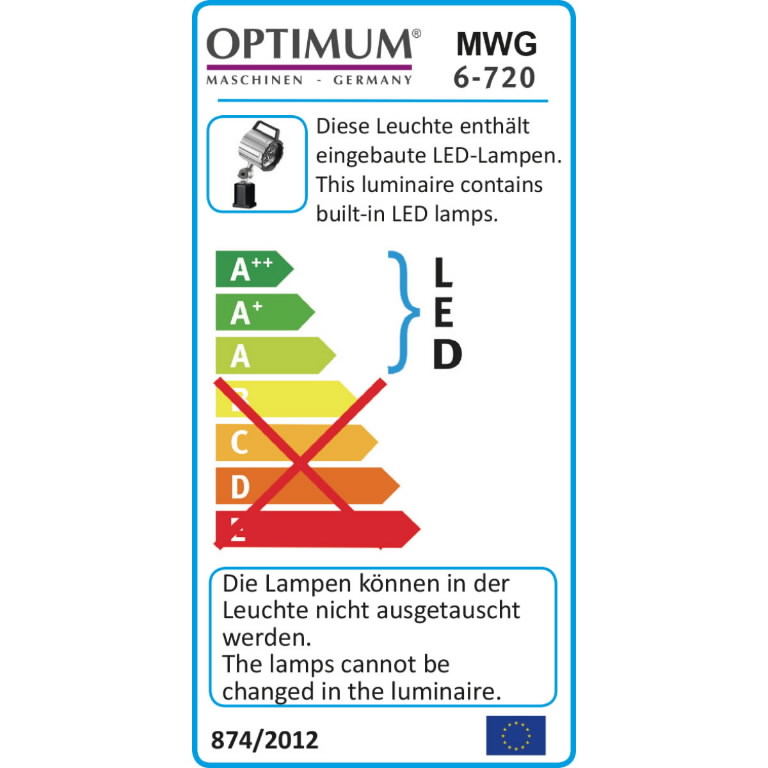 LED töövalgusti MWG 6-720, Optimum