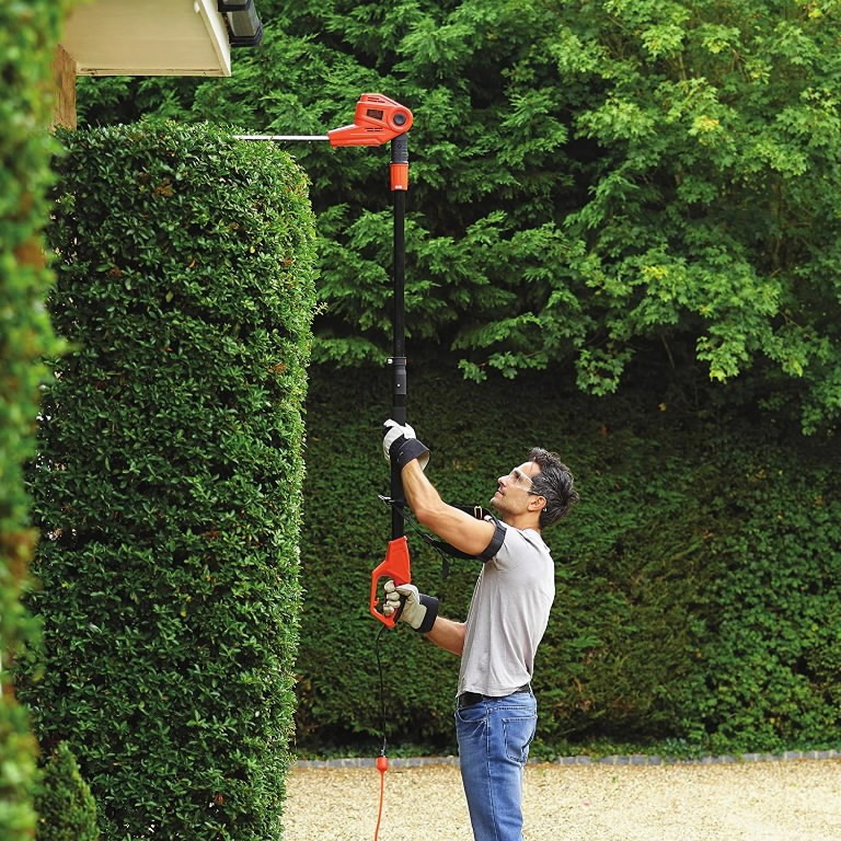 long reach hedge trimmer corded