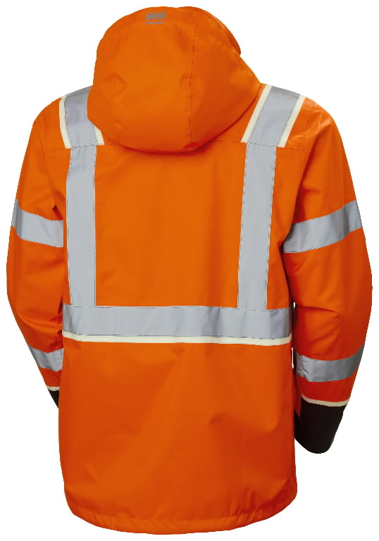 Shell jacket Uc-Me zip in, hi-viz CL3, orange/black 2XL 4.