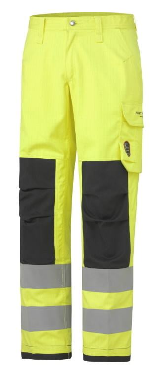 Pants Aberdeen, HI-VIS CL2, yellow/charcoal C50