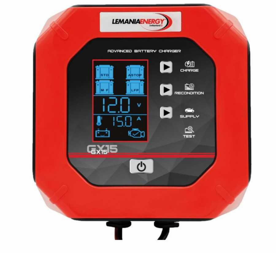 Nutikas akulaadija GX15 12/24V 15A, Lemania