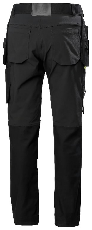 Kelnės su kabančiomis kišenėmis Oxford 4X Cons, tamprios, juoda C44 2.