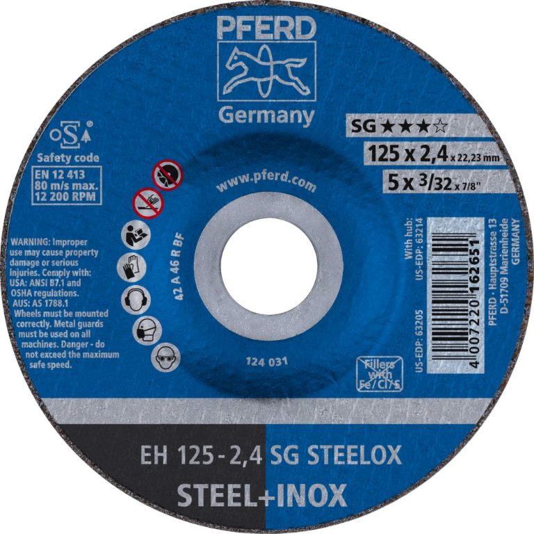 Lõikeketas SG Steelox 125x2,4mm EH, Pferd