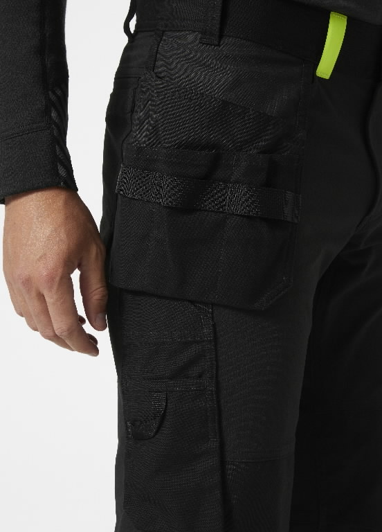 Kelnės su kabančiomis kišenėmis Oxford 4X Cons, tamprios, juoda C44 3.