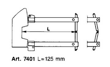 Laikiklių pora su elektrodais D12mm, L125mm 