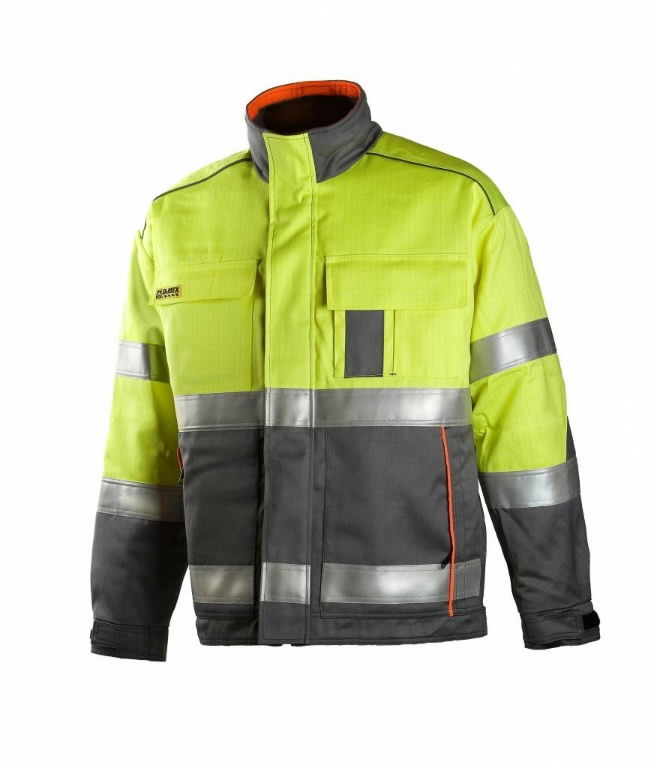 Welders winter jacket Multi 6004, yellow/grey L, Dimex - Welder´s ...