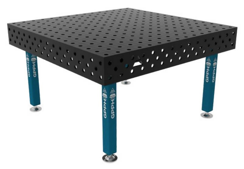 Keevituslaud Plus 1500x1480mm, teras, kuni 2000kg (28mm), GPPH S.C.