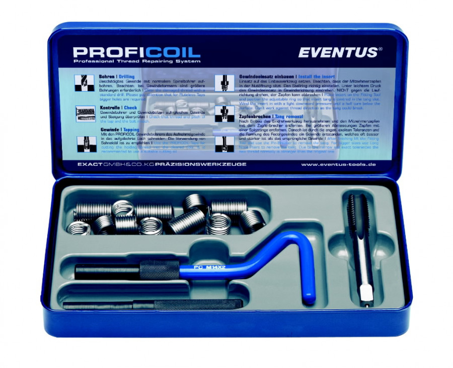 Keermeparandus komplekt MF14x1,25mm, Exact