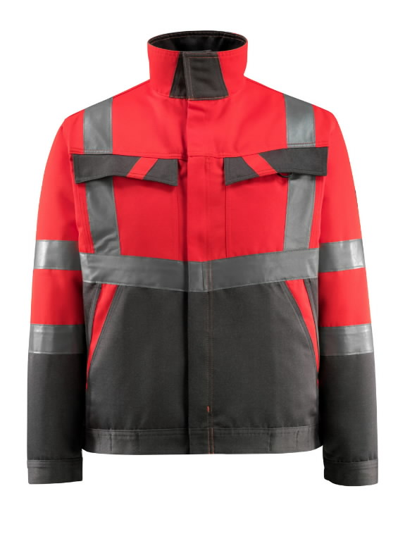 hi vis red jacket