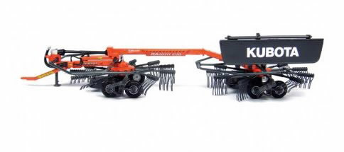 Scale model KUBOTA RA2071T rotary rake 1:32, Kubota