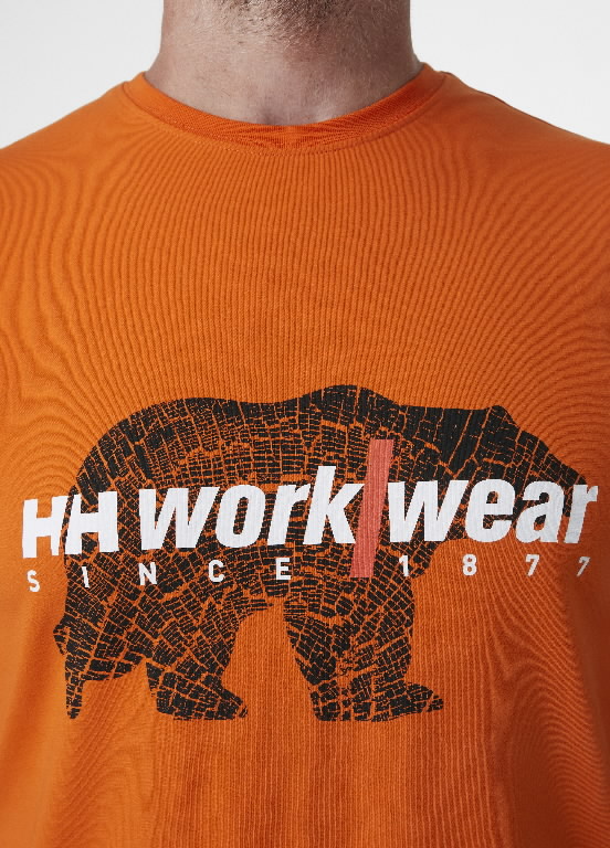 Marškinėliai Graphic, oranžinė 2XL 3.