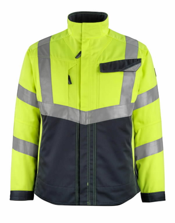 Hi-vis jaka Oxford, dzeltena/tumši zila, 2XL, Mascot