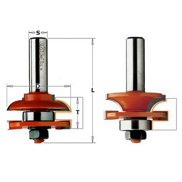 RAIL & STILE SET -TCT- S=12 D=44.4 (B), CMT