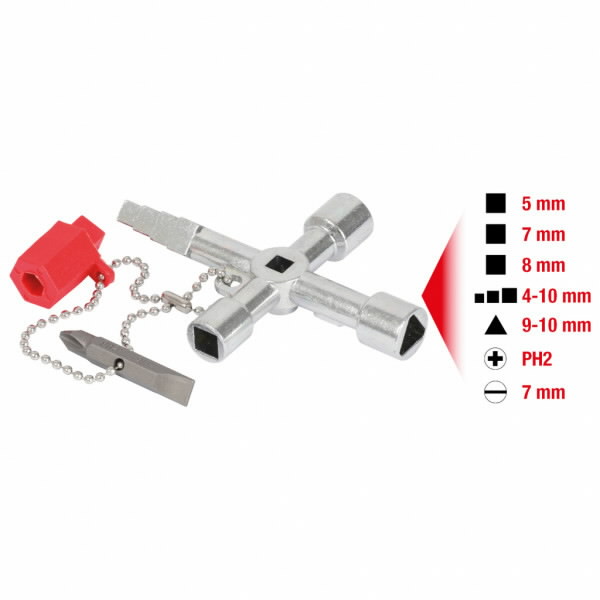 Universal enclosure keys, 61x90mm, KS Tools