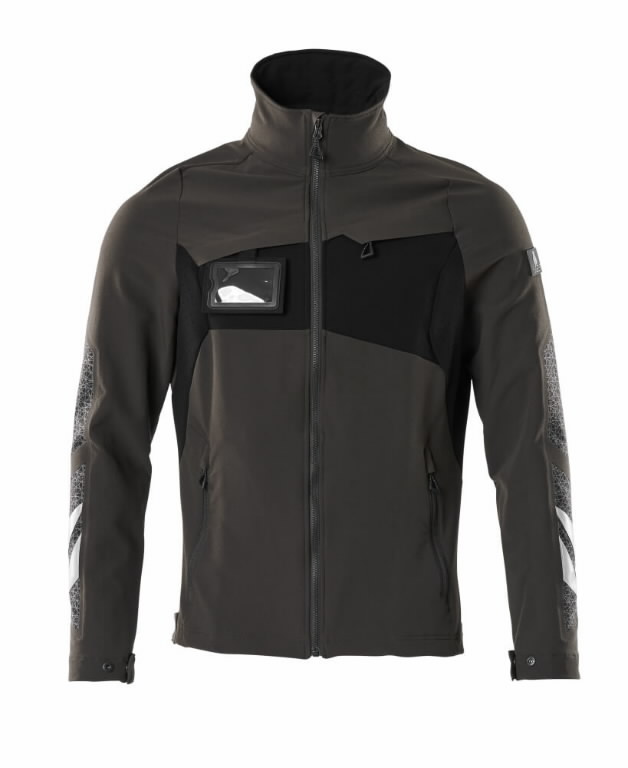 Work jacket ACCELERATE stretch, dark anthracite/black 2XL, Mascot