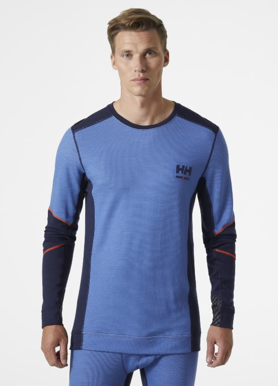 Apatiniai marškinėliai Lifa Merino Crewneck, šviesiai mėlyna XL 2.