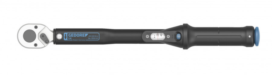Dinamometrinis raktas 1/2" TORCOFLEX 3550-10 UK 20-100Nm, Gedore